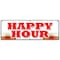 Signmission HAPPY HOUR BANNER SIGN all day 2 for 1 two for one beer cocktails drink B-72 Happy Hour - alternate 1